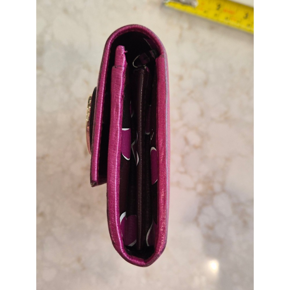 AUTHENTIC GUCCI 251861 Lovely Heart Pink Guccissima Leather Long Wallet - Picture 4 of 14